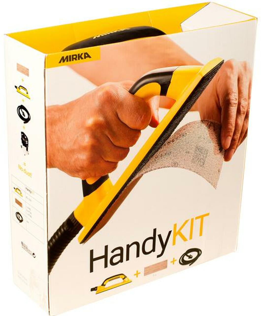 Mirka 3" x 9" Práctico kit de bloque de lijado al vacío con manguera (HB-39KIT)