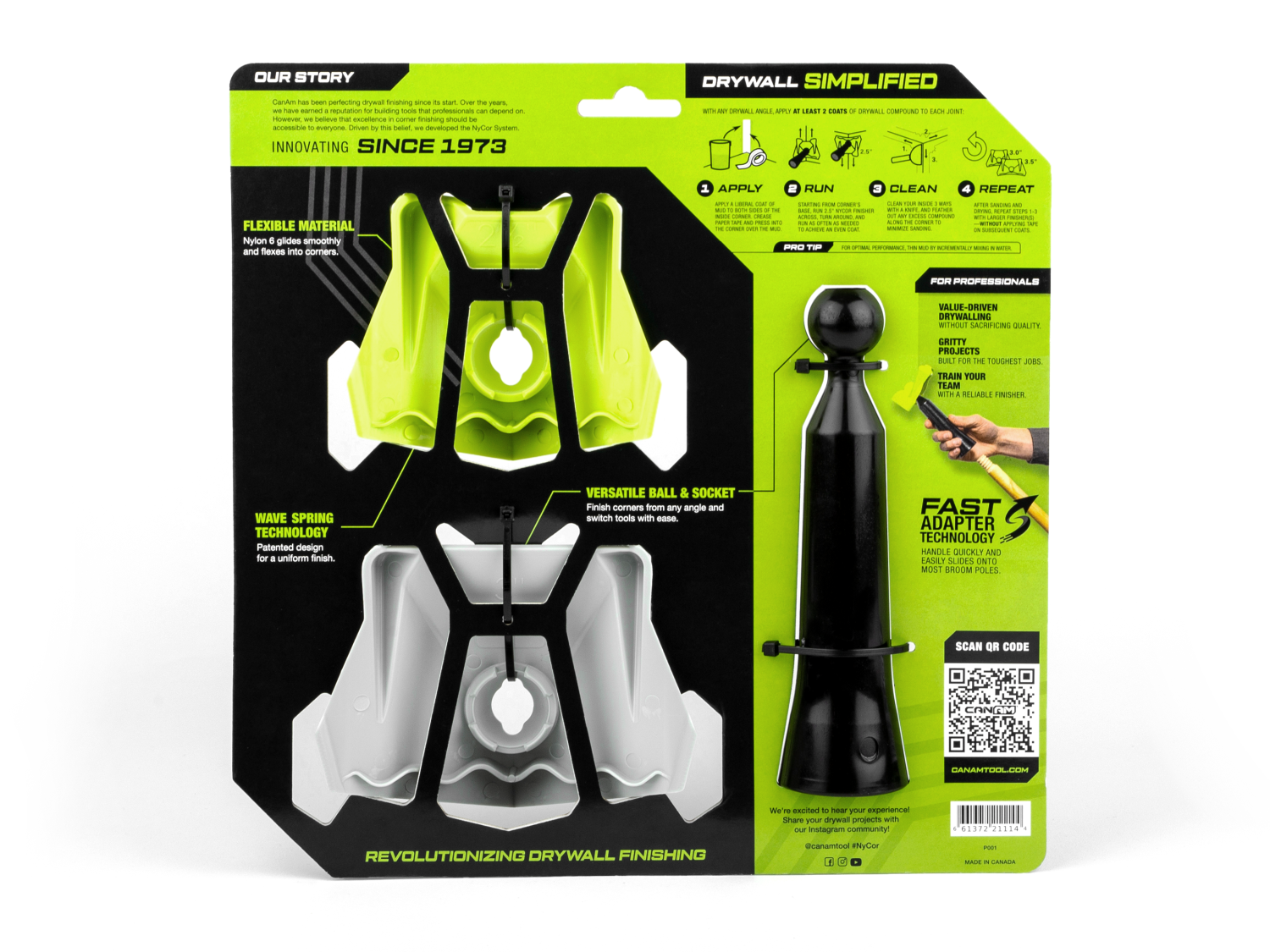 Juego de acabado de esquinas para paneles de yeso Can-Am Nycor