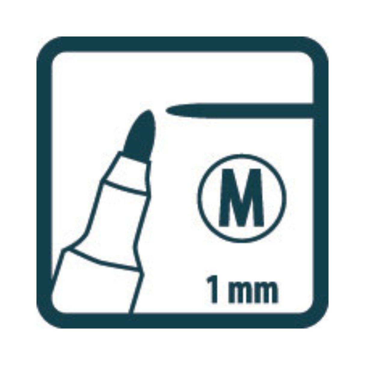 Pica Pluma-Permanente 'M' Negra