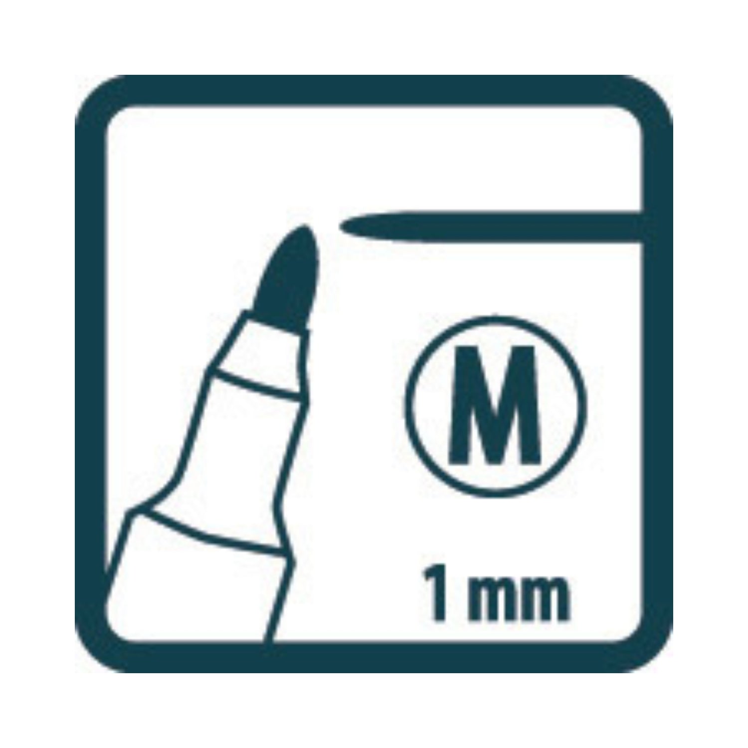 Pica Pluma-Permanente 'M' Negra