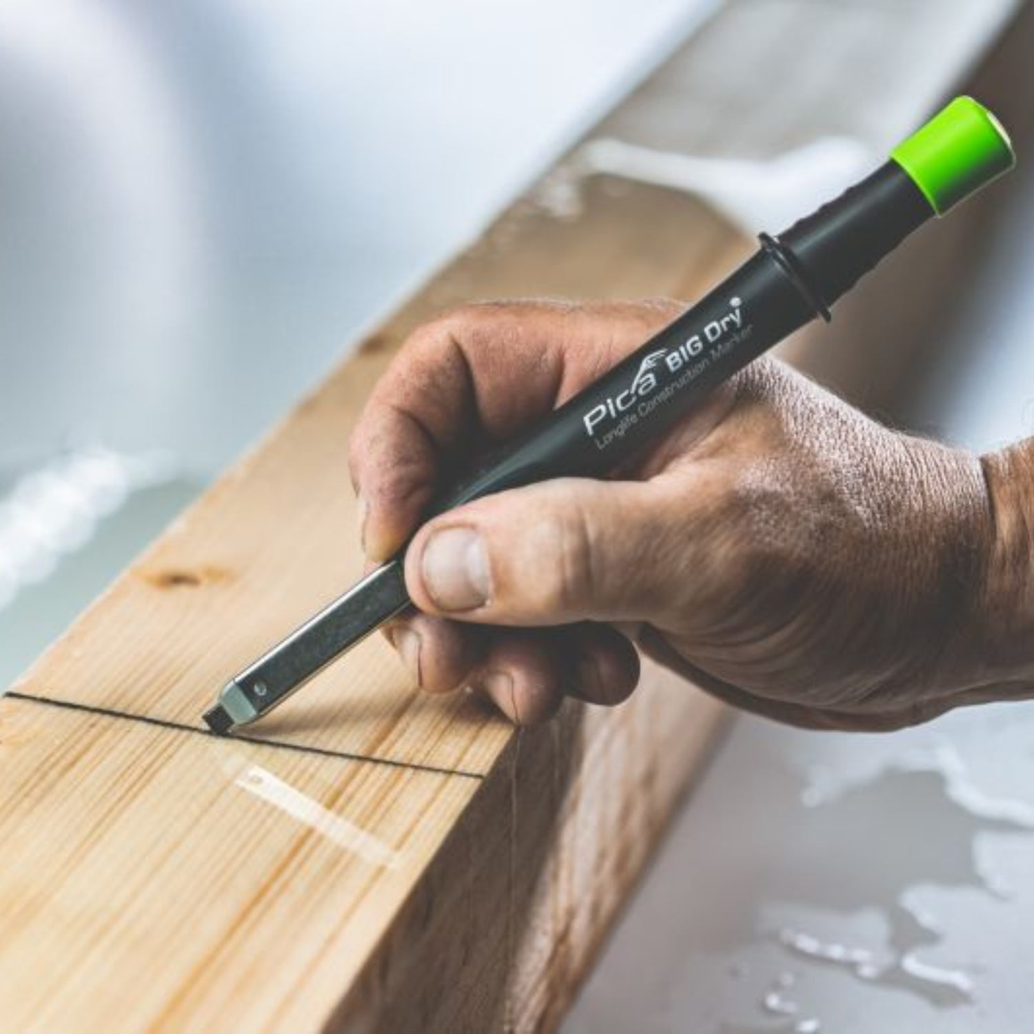 Lápiz de carpintero de larga duración Pica BIG Dry