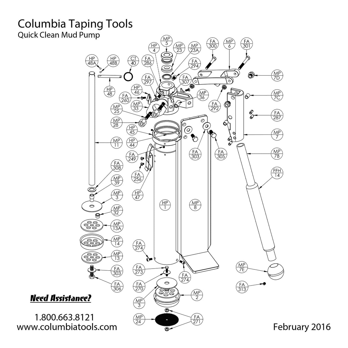 Piezas de reparación de bomba de lodo caliente Columbia