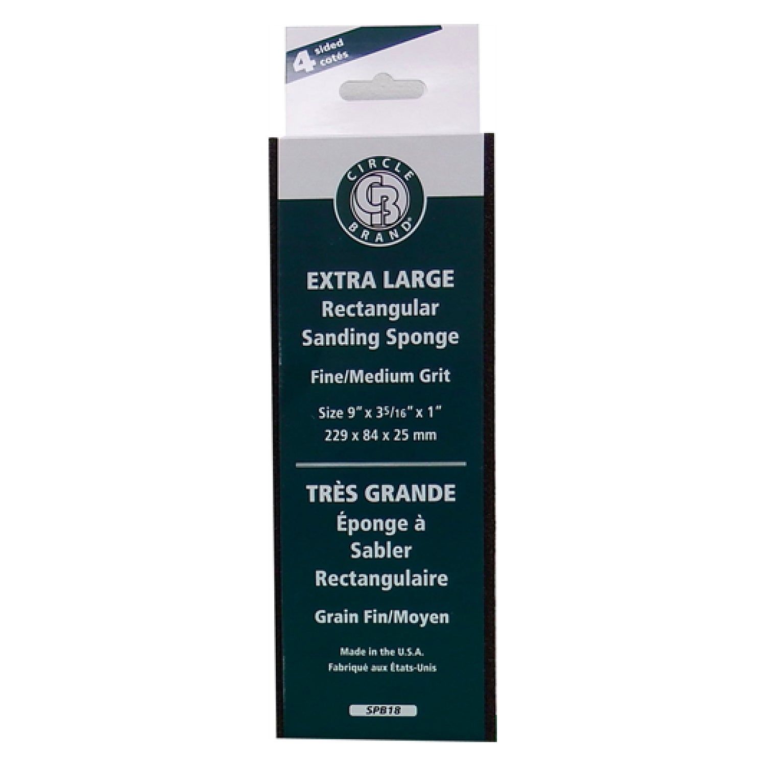 Esponja para lijar rectangular extragrande Circle Brand - Fina/Mediana