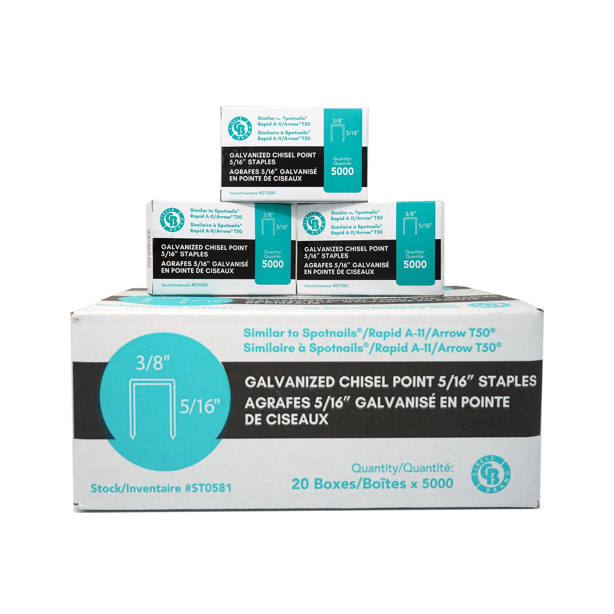 Grapas para uñas Circle Brand Spot