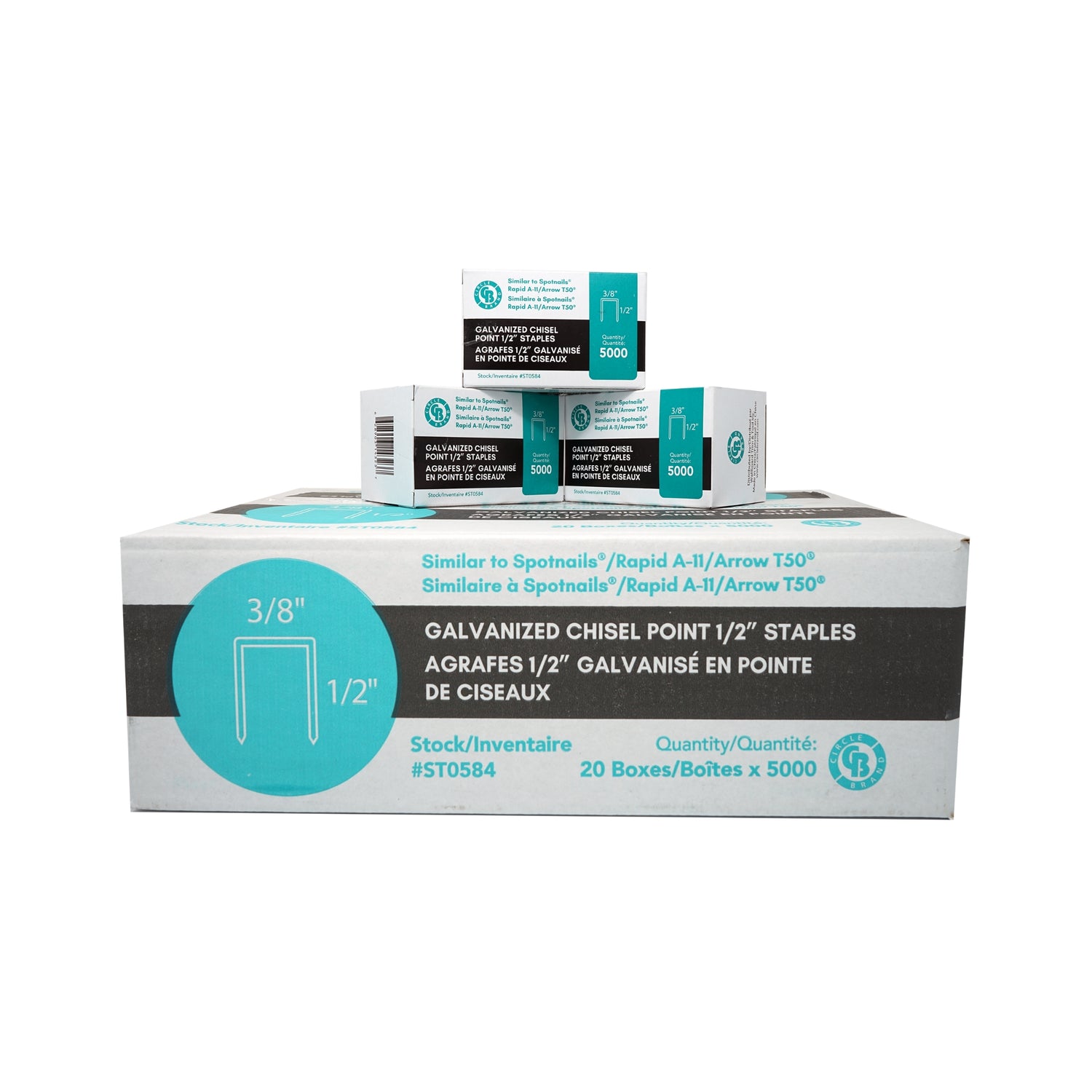 Grapas para uñas Circle Brand Spot