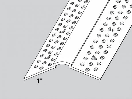 Trim-Tex 350 Esquinero extendido de punta redondeada mediana