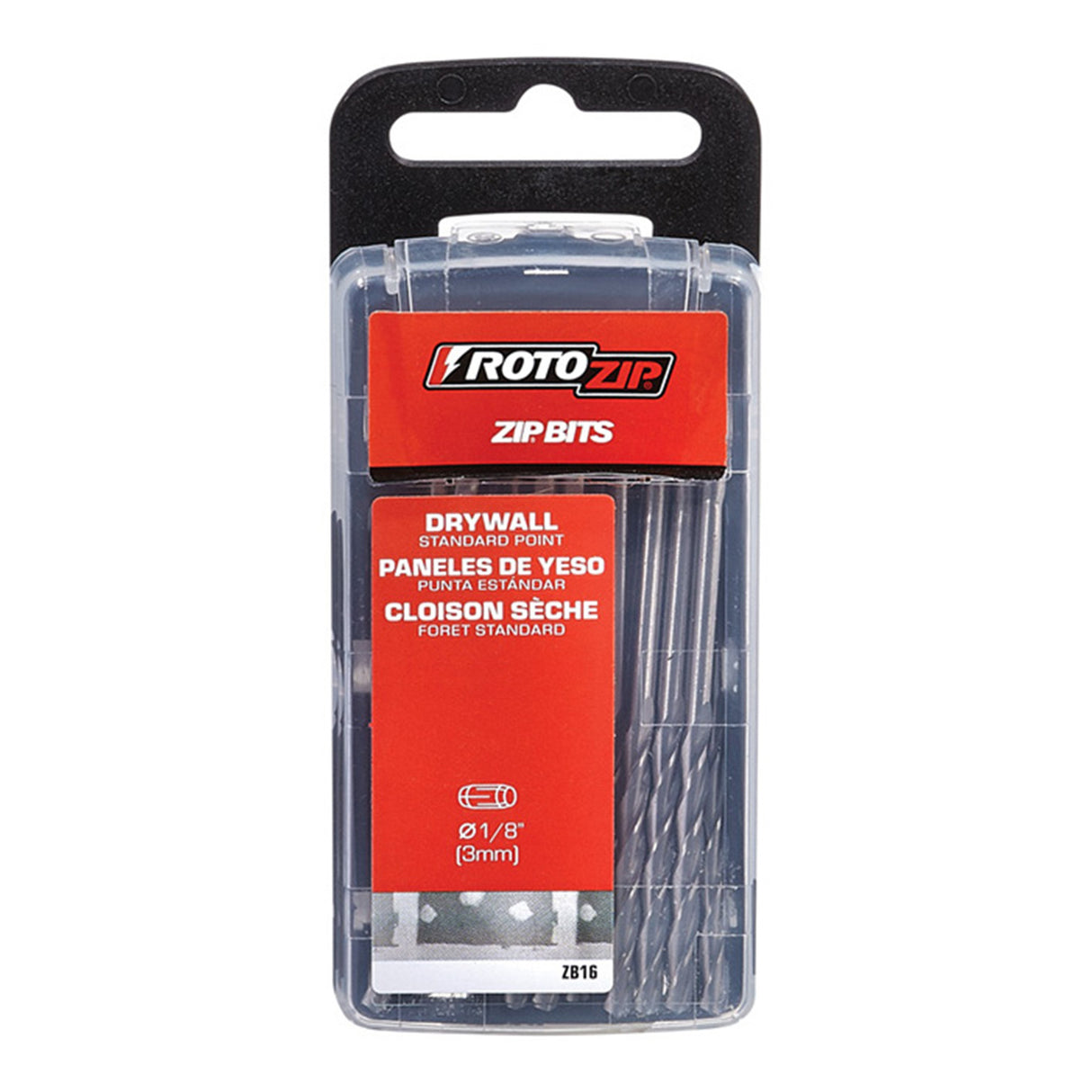 Brocas de punta estándar para paneles de yeso RotoZip de 1/8"