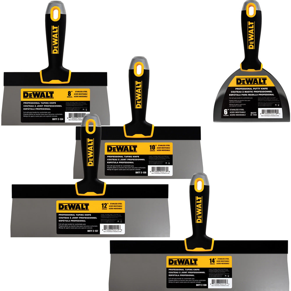 Juego de cuchillos para encintar de acero inoxidable DeWalt DXTT-3-171