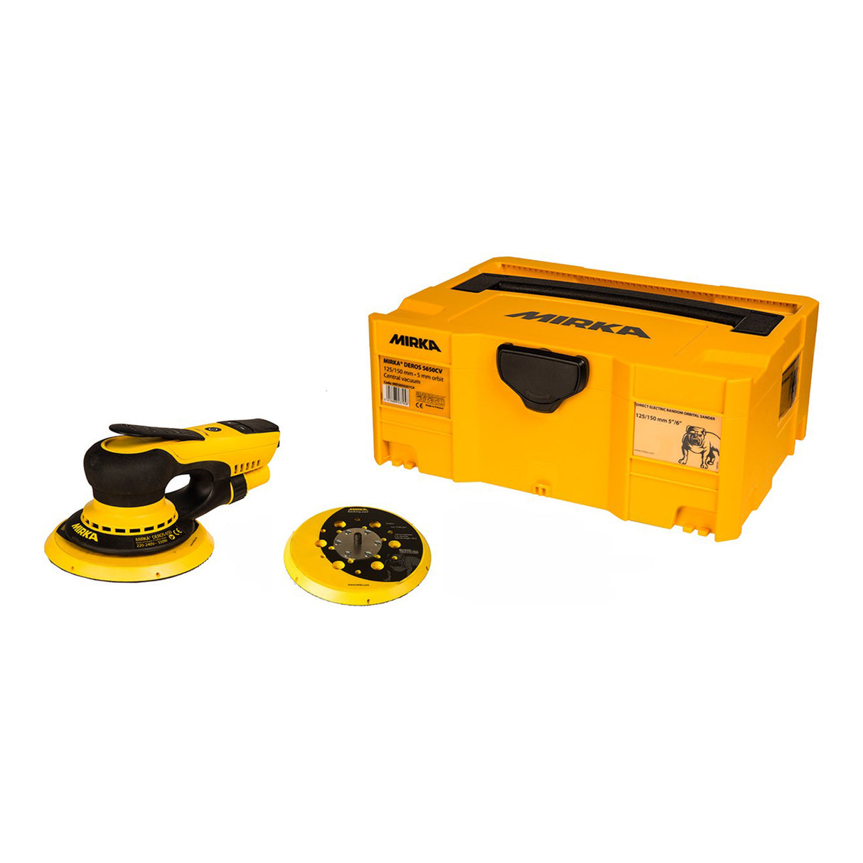 Lijadora orbital preparada para vacío Mirka DEROS con estuche (MID62520CAUS)