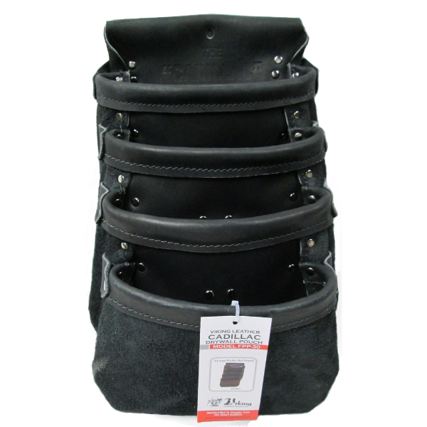 Bolsa de clavos de cuatro bolsillos grandes de Viking Drywaller