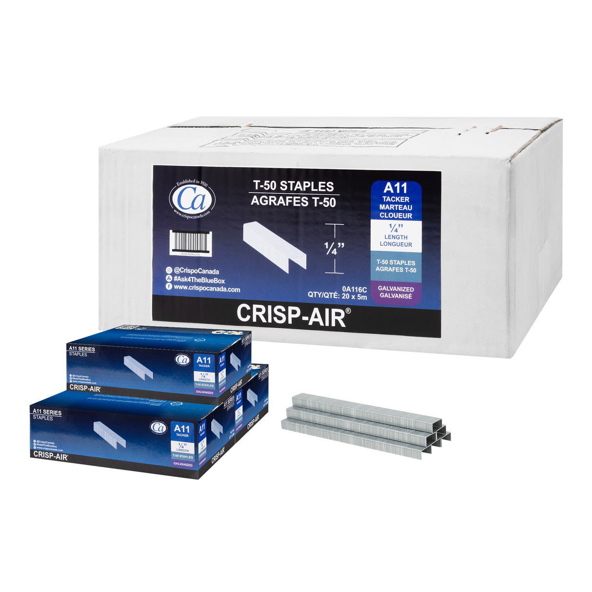 Grapas Crisp-Air de 1/4" A11