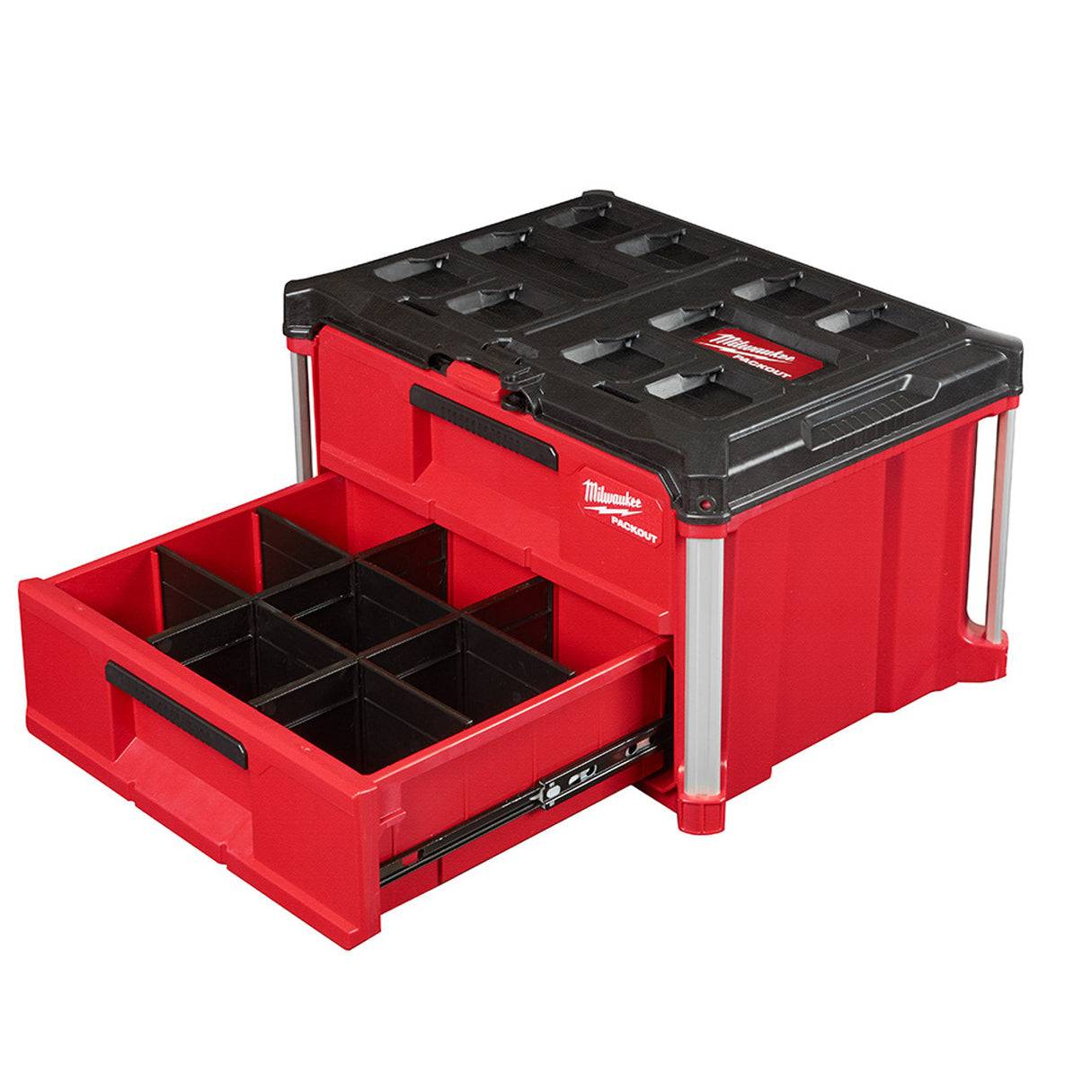 Milwaukee 48-22-8442 PACKOUT Caja de herramientas de 2 cajones