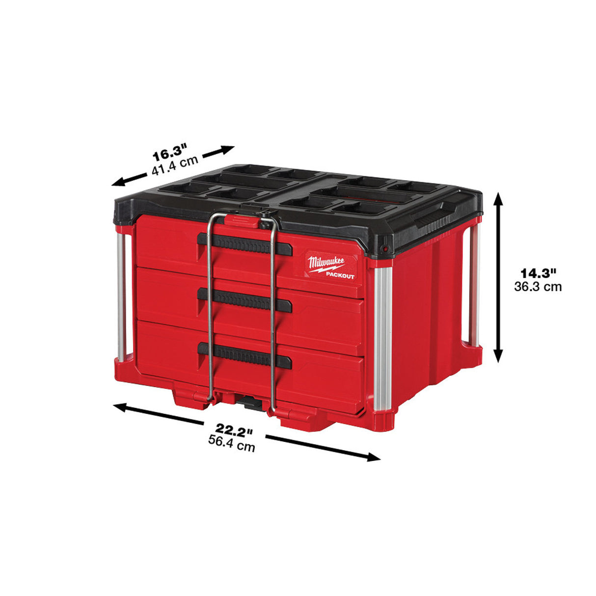 Milwaukee 48-22-8443 PACKOUT 3-Drawer Tool Box