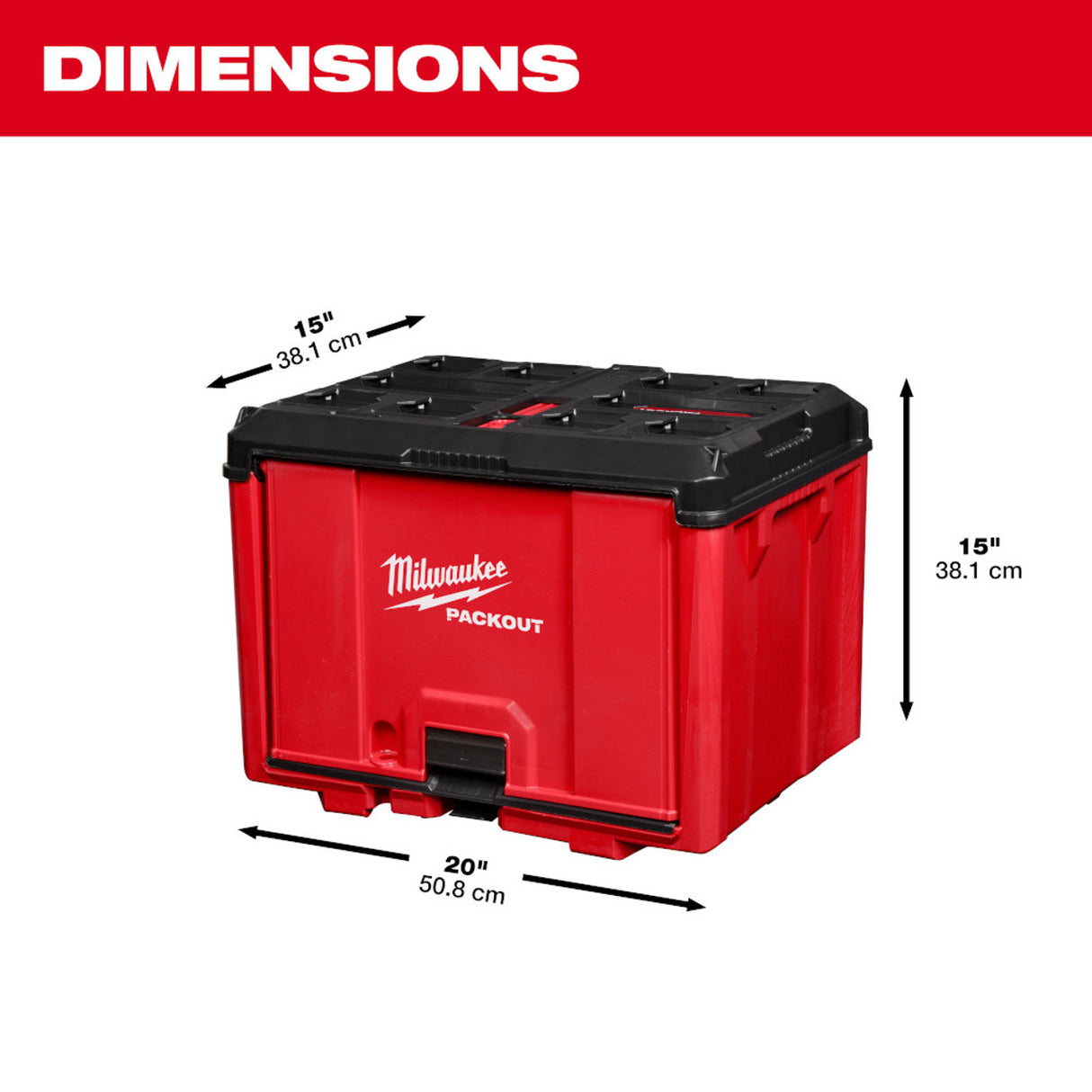 Milwaukee 48-22-8445 Gabinete de paquete