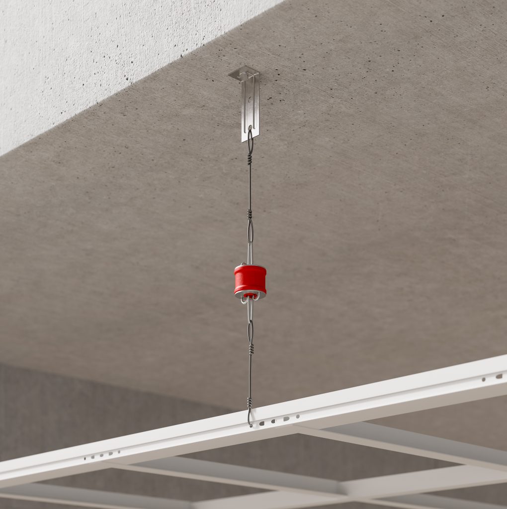 Soporte de techo con aislamiento acústico Resilmount A50R