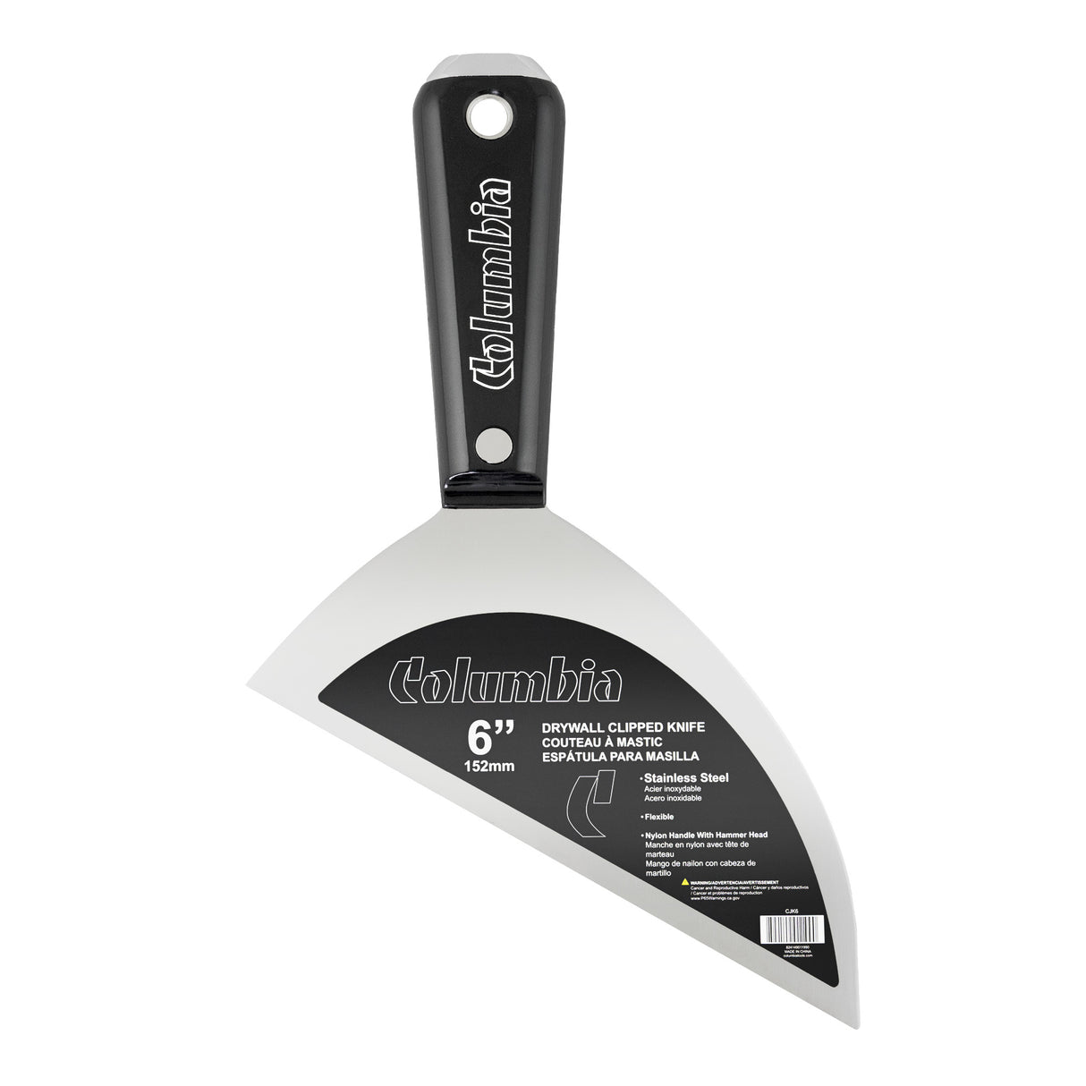 Columbia Complete Stainless Steel Putty Knife Set with Bucket