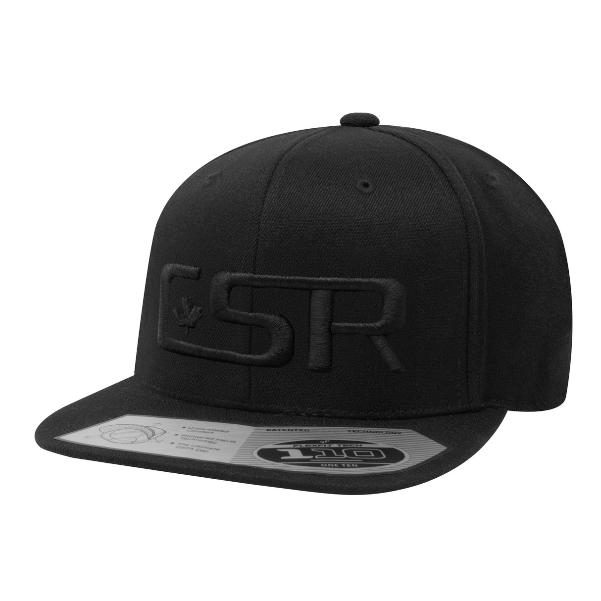 CSR Flexfit 110 Snapback Cap – Black on Black