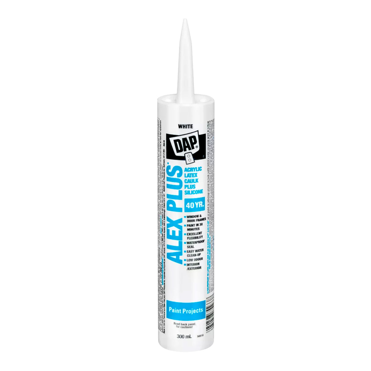 Mastic latex acrylique tout usage Dap Alex Plus® avec silicone