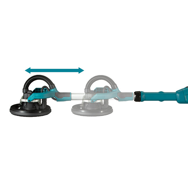 Makita Cordless Drywall Pole Sander with 11 Gallon Wet/Dry HEPA Filter Dust Extractor Bundle