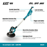 Makita Cordless Drywall Pole Sander with 11 Gallon Wet/Dry HEPA Filter Dust Extractor Bundle