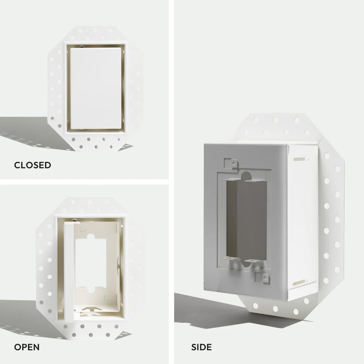 Montaje de receptáculo invisible para paneles de yeso Fittes [Luxe]