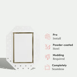 Montaje de receptáculo invisible para paneles de yeso Fittes [Luxe]