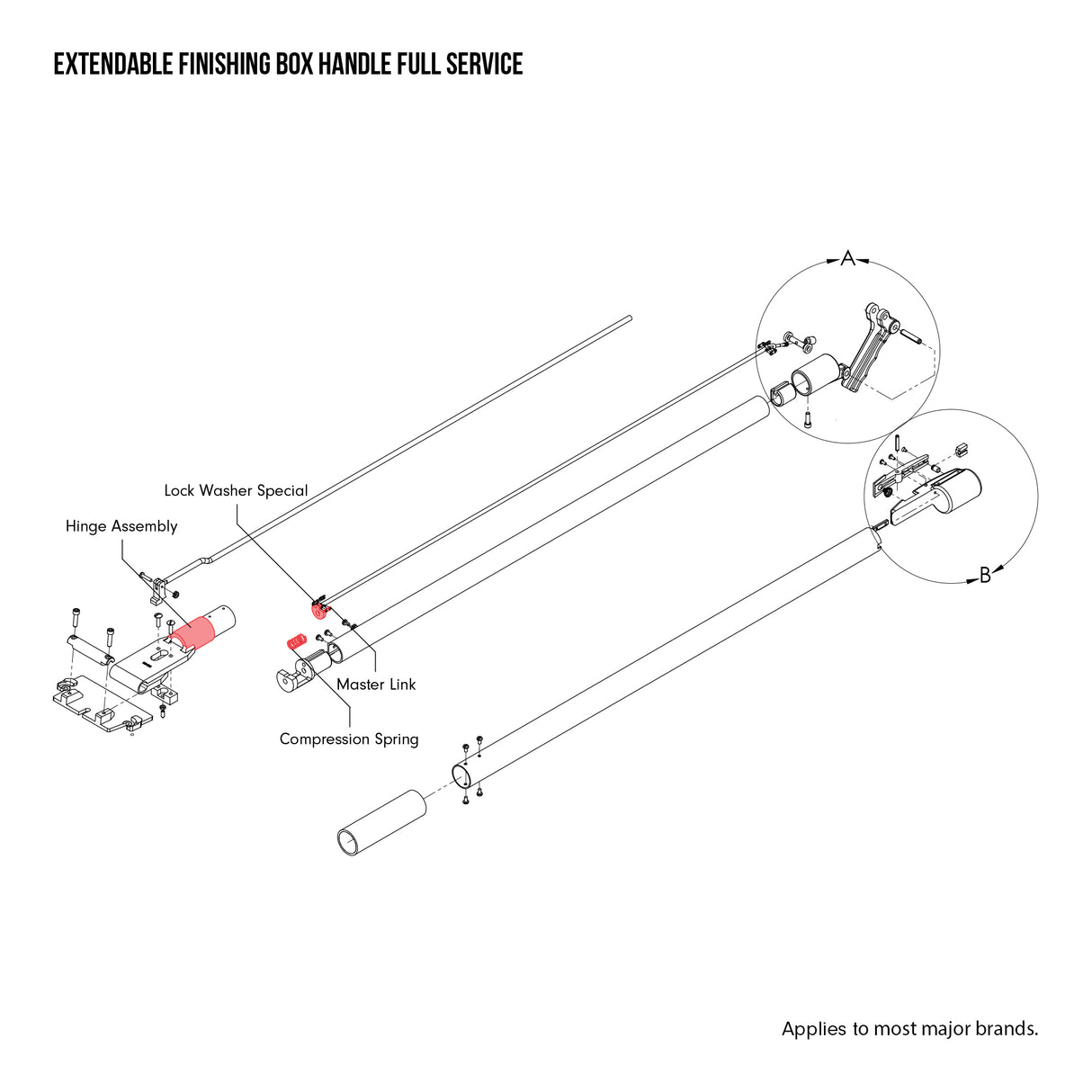 Repair Service Request - Extendable Finishing Box Handle Full Service