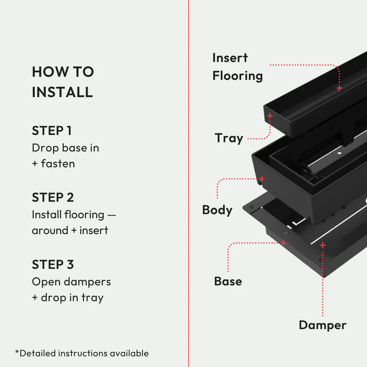 Aria Lite+ High Performance Framed Floor Vent