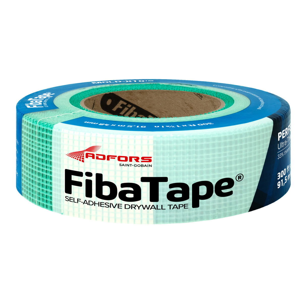 Ruban adhésif pour joints de cloisons sèches Adfors FibaTape Mold-X10