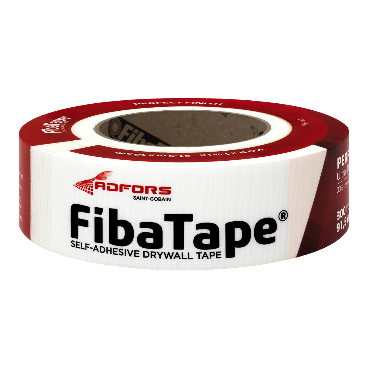 Ruban adhésif ultra-fin pour joints de cloisons sèches Adfors FibaTape Perfect Finish