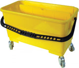 Seau de nettoyage de vitres en plastique jaune Johnny Vac - 21 L 