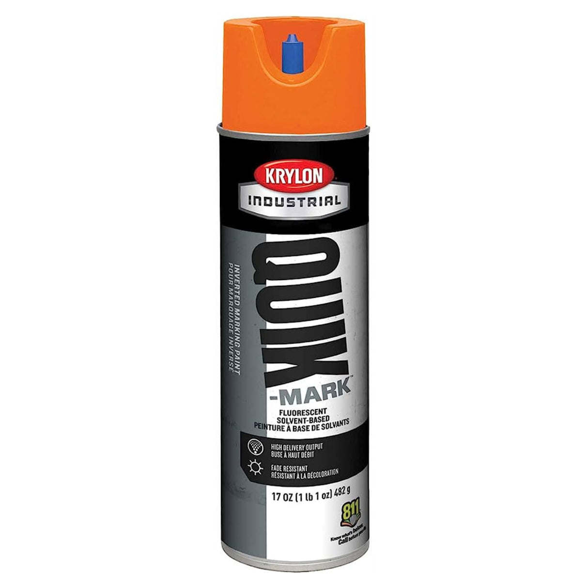 Krylon Industrial Quik-Mark™ SolventBased Inverted APWA Marking Paint (20 oz.)