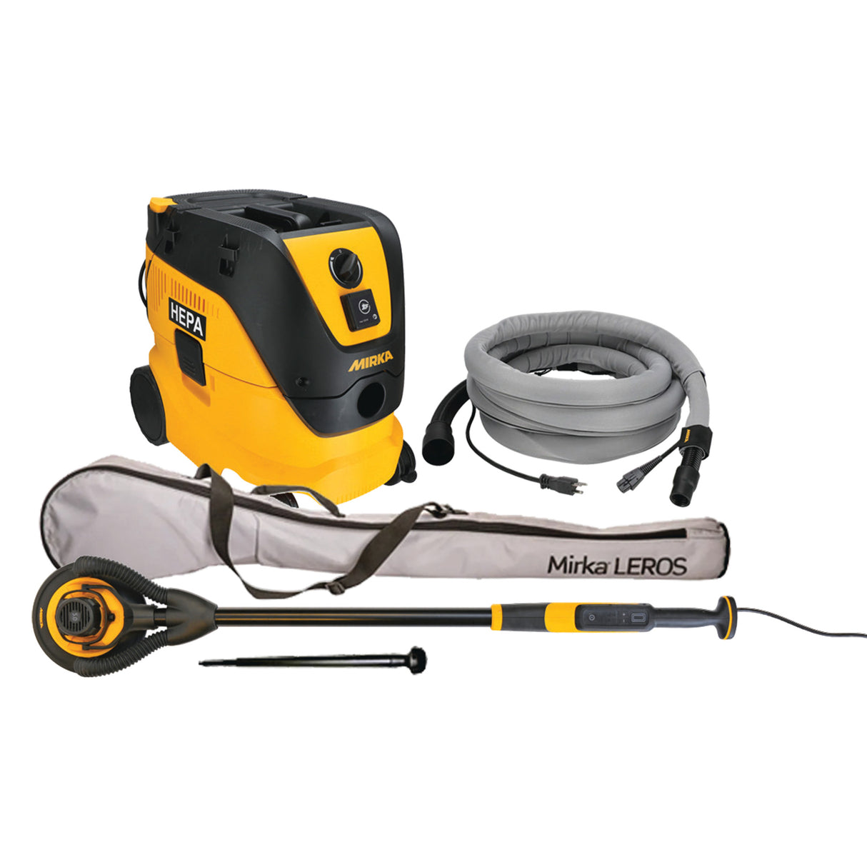 Mirka Premium LEROS 9" Drywall Sander with AFC Dust Extractor and FREE Drywall Supply Kit Bonus Gift Card