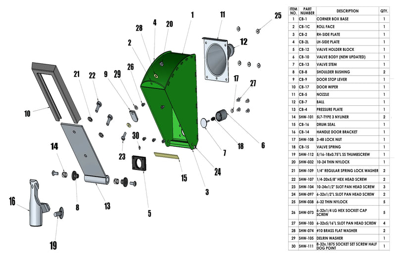 NorthStar™ Corner Box Repair Parts