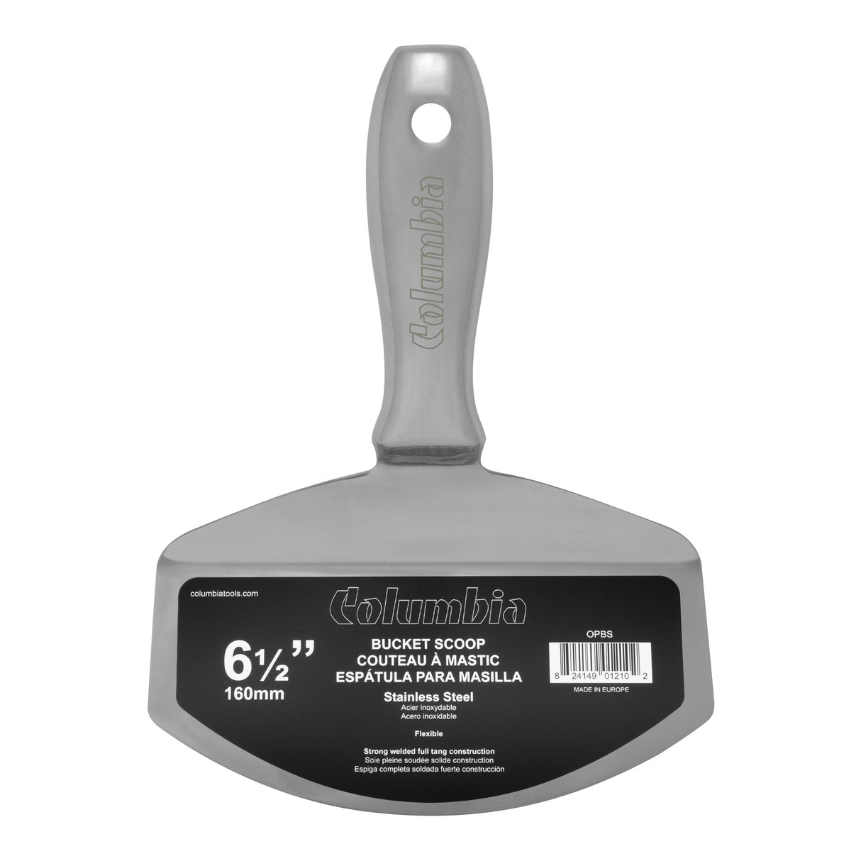 Pelle à seau monobloc en acier inoxydable Columbia