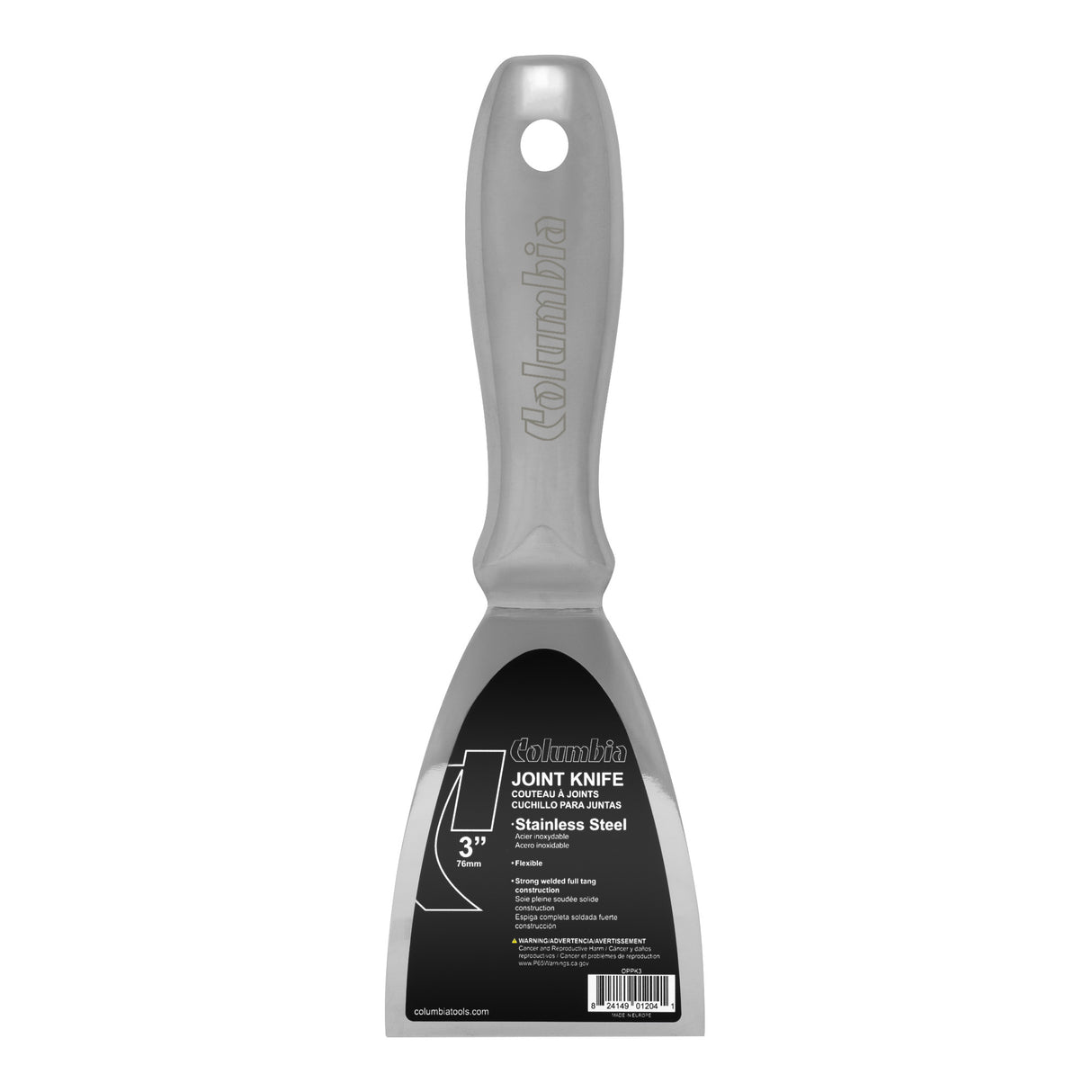 Couteaux à mastic monobloc en acier inoxydable Columbia