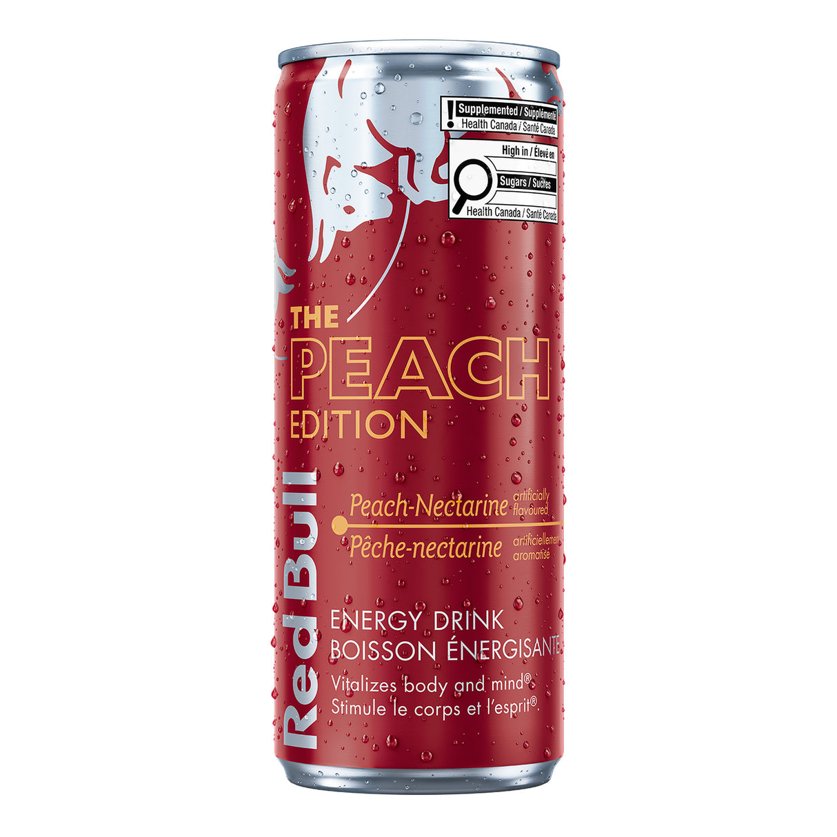 Bebida energética Red Bull The Peach Edition (melocotón blanco y nectarina)