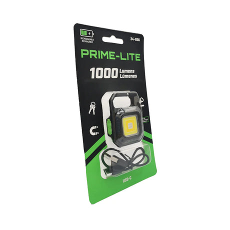 Primeline Tools 1000 Lumen Rechargeable Carabiner Pocket Light