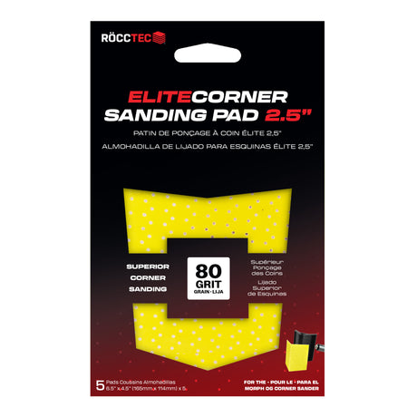 RoccTec Elite Corner Sanding Pad 2.5" (5 Pack)