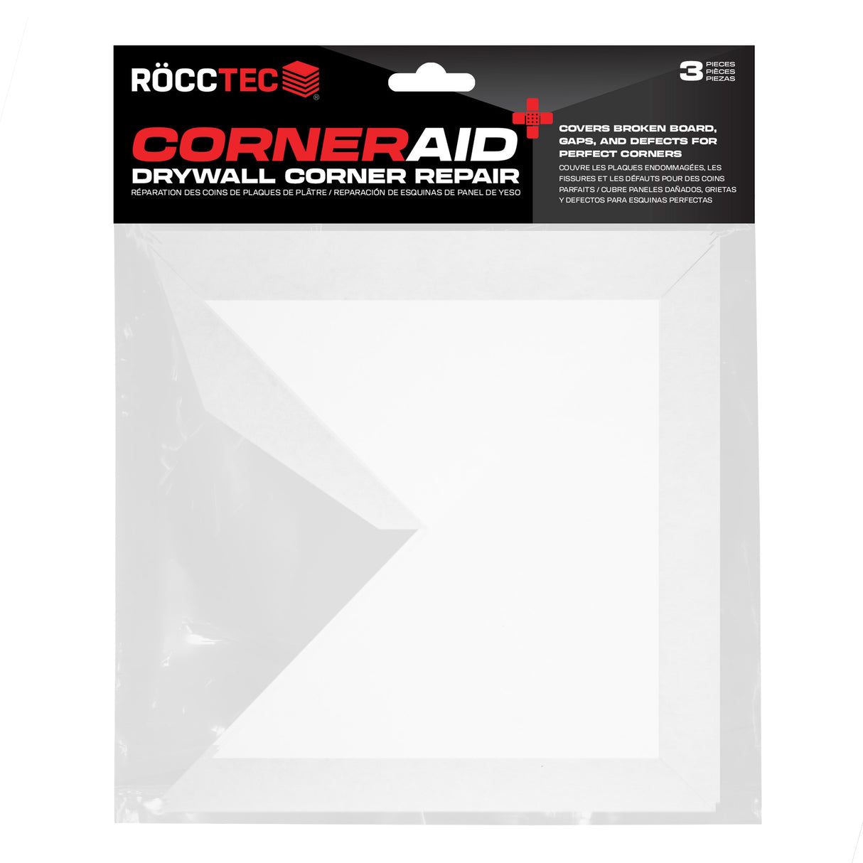 Reparación de esquinas de paneles de yeso con RoccTec Corner Aid