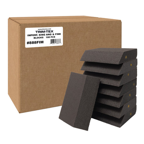 Éponges abrasives Trim-Tex – Bloc à angle simple avec imperfections