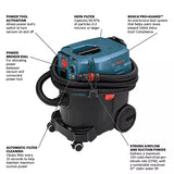 Bosch VAC090AH 9 Gallon Auto Filter Clean HEPA Dust Extractor