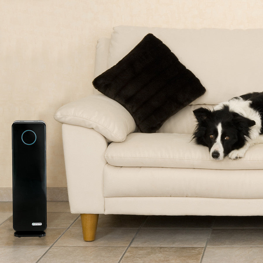 GermGuardian AC4300 Elite 5-in-1 Air Purifier with Pet Pure HEPA Filter, UV-C Sanitizer and Odor Reduction, 22-Inch Tower (black)