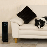 GermGuardian AC4300 Elite 5-in-1 Air Purifier with Pet Pure HEPA Filter, UV-C Sanitizer and Odor Reduction, 22-Inch Tower (black)