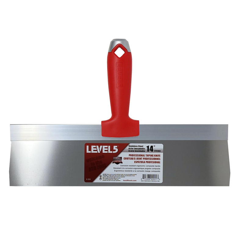 Level 5 Stainless Steel Taping Knife - Composite Handle 14" | 5-514