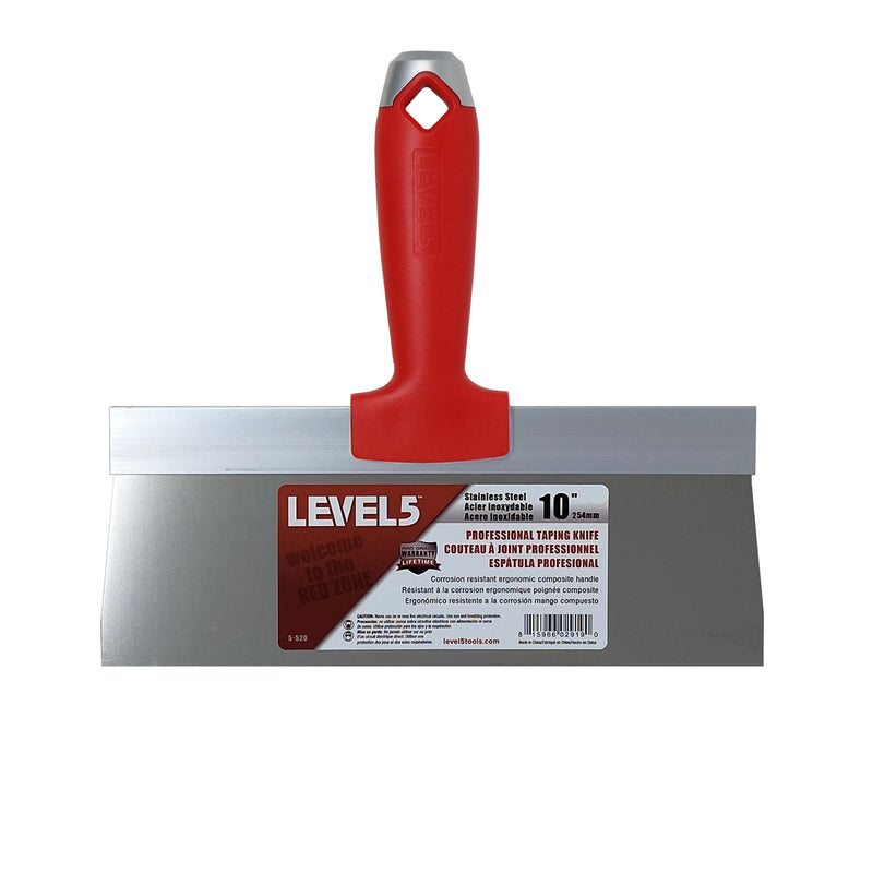 Level 5 Stainless Steel Taping Knife - Composite Handle 10" | 5-520