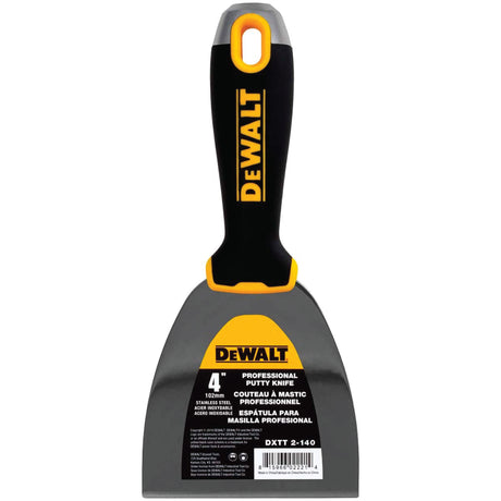 DeWalt Tools Stainless Steel Putty/Finishing Knife – Soft Grip Handle