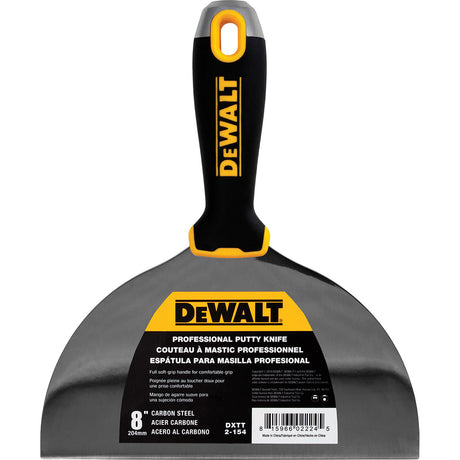 Couteau de finition en acier au carbone DeWalt avec poignée souple