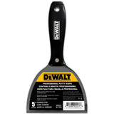 DeWalt Carbon Steel Finishing Knife with Black Plastic Handle