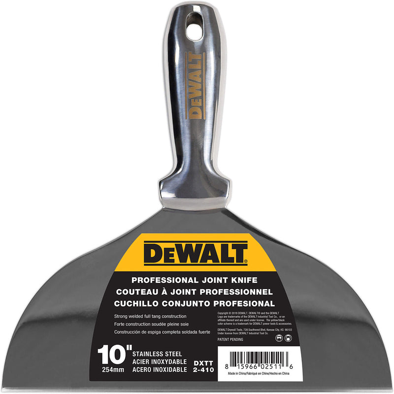 DeWalt One Piece Stainless Steel Putty Knives with Welded Handle